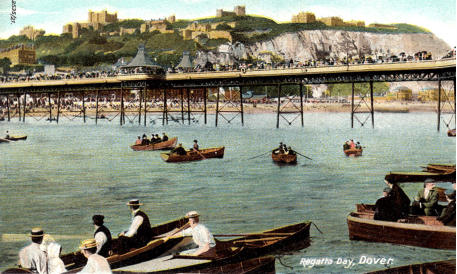 The Promenade Pier on Regatta Day c.1905.