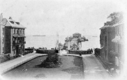The Promenade Pier from the Burlington Hotel c.1900.
