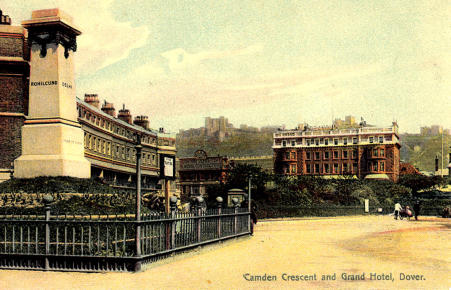 Grand Hotel c.1905. The Rifles Memorial can be seen in the foreground with Camden Crescent beyond it.