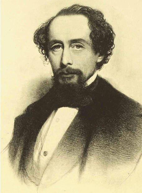 Charles Dickens in 1858.