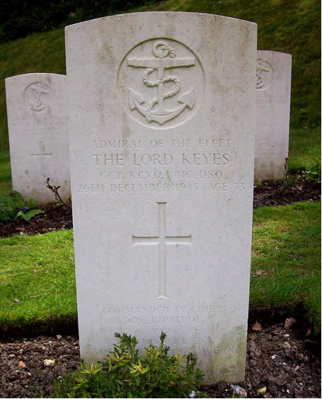 Keyes's Grave in the Zeebrugge Plot, St James's Cemetery.