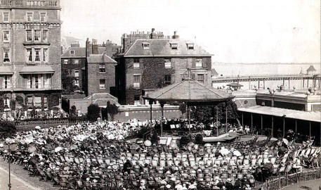 The Granville Gardens, 1910. A band concert in progress.