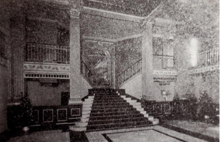 The Granada Cinema foyer, 1930.  This grainy picture from the Official Dover Guide 1930 does not do justice to the opulance of the entrance to this Picture Palace.