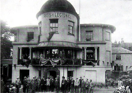 Shipdem's House or the Round House c1920.  The building was being used as the British Legion Club at the time. 